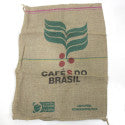 Sac de jute café vert